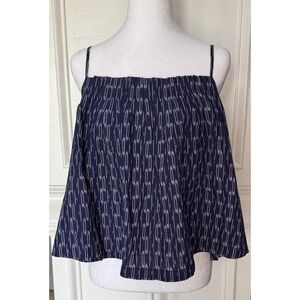 NWT Outerknown Tides Tank Top Womens Large Blue 100% Organic Cotton Lightweight